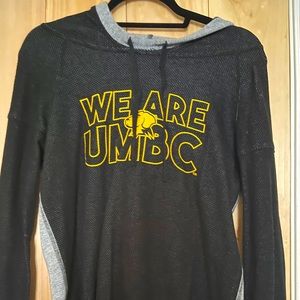 very comfy and cute umbc hoodie